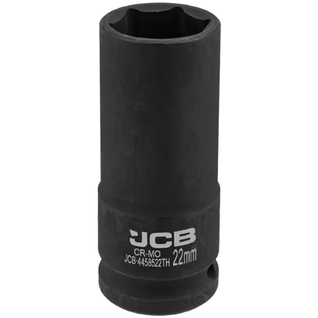 JCB NASADKA udarowa GŁĘBOKA cienkościenna 1/2" Cr-Mo 6-kątnych 22mm