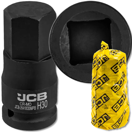 JCB Nasadka BIT udarowa 3/4" 30mm 6-kątna Cr-Mo KLUCZ nasadowy