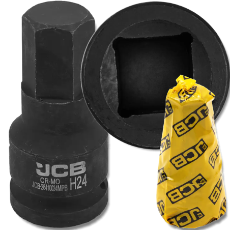 JCB Nasadka BIT udarowa 3/4" 24mm 6-kątna Cr-Mo KLUCZ nasadowy