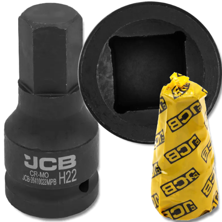 JCB Nasadka BIT udarowa 3/4" 22mm 6-kątna Cr-Mo KLUCZ nasadowy