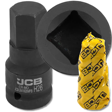 JCB Nasadka BIT udarowa 3/4" 26mm 6-kątna Cr-Mo KLUCZ nasadowy