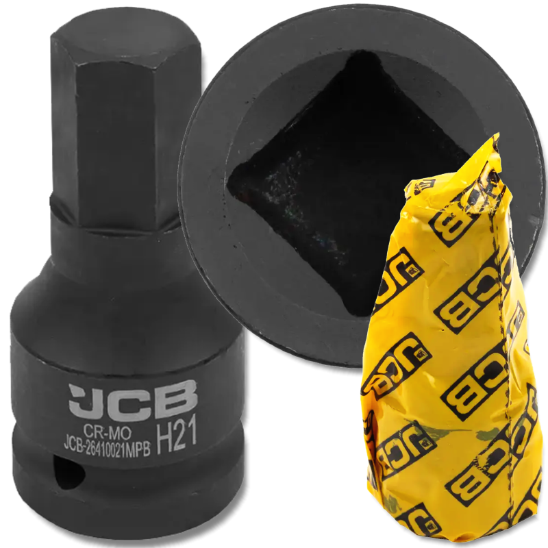 JCB Nasadka BIT udarowa 3/4" 21mm 6-kątna Cr-Mo KLUCZ nasadowy JCB Nasadka BIT udarowa 3/4" 21mm 6-kątna Cr-Mo KLUCZ nasadowy