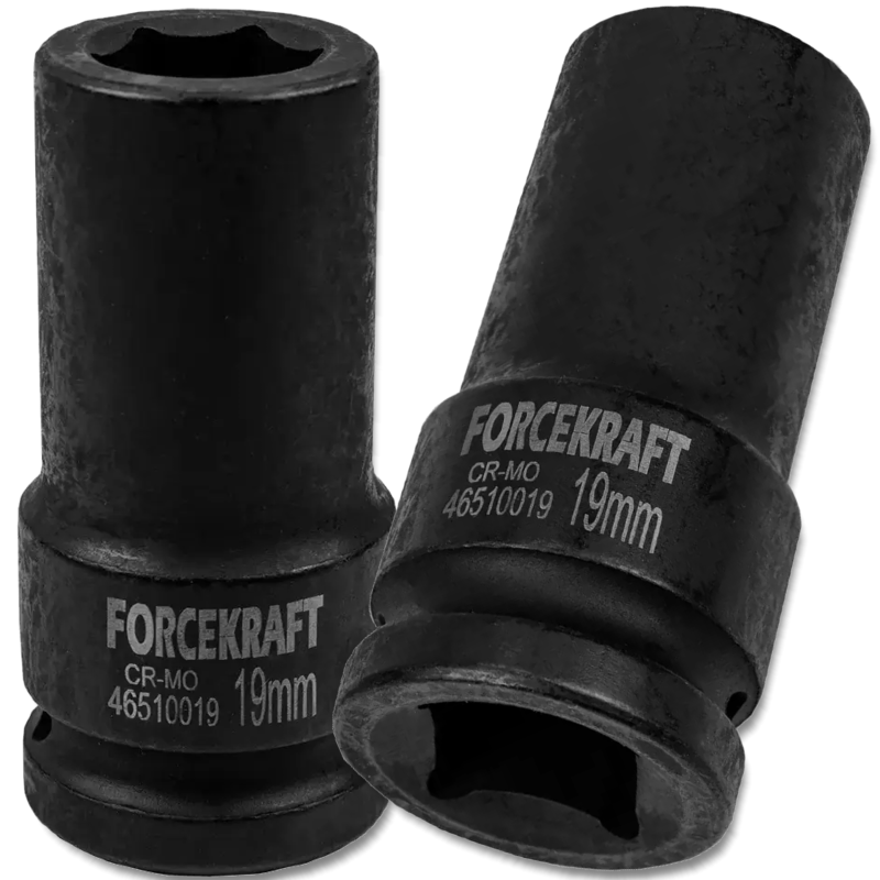 FORCEKRAFT Nasadka udarowa GŁĘBOKA 3/4" 19mm 6-kątna KLUCZ NASADOWY FORCEKRAFT Nasadka udarowa GŁĘBOKA 3/4" 19mm 6-kątna KLUCZ NASADOWY