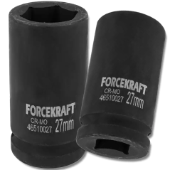 FORCEKRAFT Nasadka udarowa GŁĘBOKA 3/4" 27mm 6-kątna KLUCZ NASADOWY