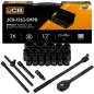 JCB Zestaw NARZĘDZI udarowych 1/2" Cr-Mo 6-kątnych 26 ELEMENTÓW 8-32mm JCB Zestaw NARZĘDZI udarowych 1/2" Cr-Mo 6-kątnych 26 ELEMENTÓW 8-32mm