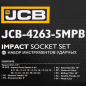 JCB Zestaw NARZĘDZI udarowych 1/2" Cr-Mo 6-kątnych 26 ELEMENTÓW 8-32mm JCB Zestaw NARZĘDZI udarowych 1/2" Cr-Mo 6-kątnych 26 ELEMENTÓW 8-32mm