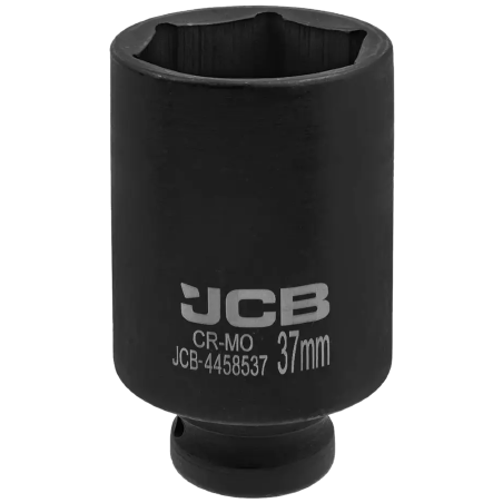 JCB NASADKA udarowa GŁĘBOKA 1/2" Cr-Mo 6-kątna 37mm KLUCZ NASADOWY