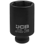 JCB NASADKA udarowa GŁĘBOKA 1/2" Cr-Mo 6-kątna 37mm KLUCZ NASADOWY JCB NASADKA udarowa GŁĘBOKA 1/2" Cr-Mo 6-kątna 37mm KLUCZ NASADOWY