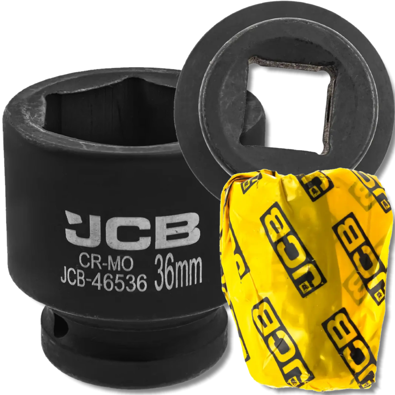 JCB Nasadka udarowa 3/4" 36mm 6-kątna Cr-Mo KLUCZ nasadowy JCB Nasadka udarowa 3/4" 36mm 6-kątna Cr-Mo KLUCZ nasadowy