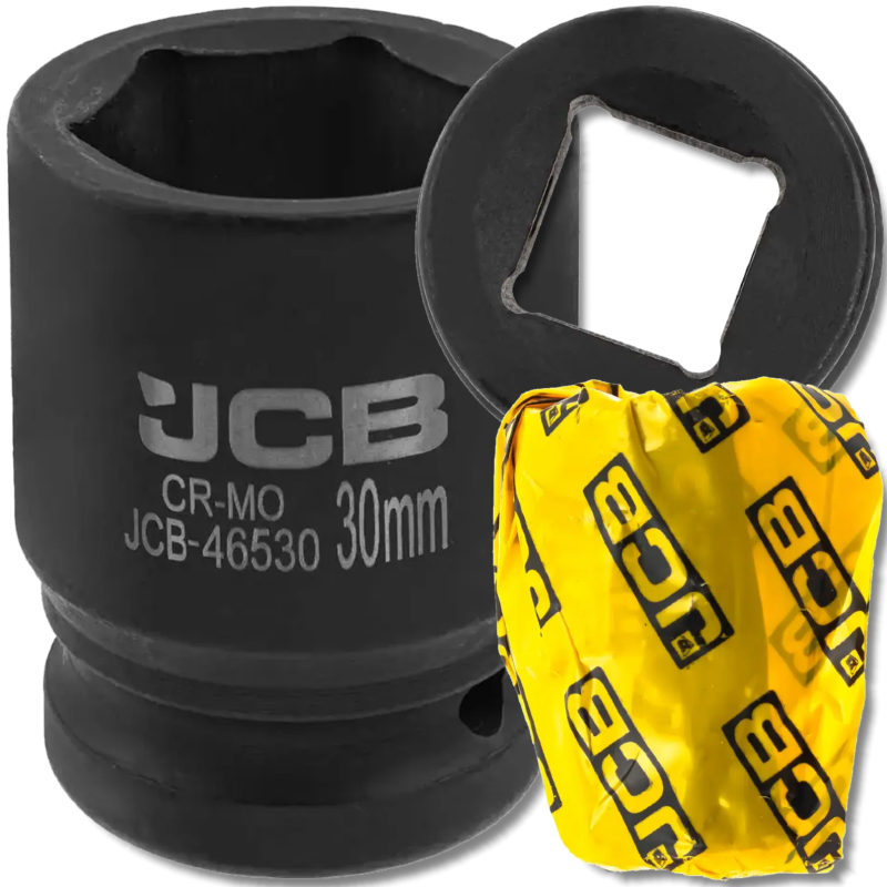 JCB Nasadka udarowa 3/4" 30mm 6-kątna Cr-Mo KLUCZ nasadowy JCB Nasadka udarowa 3/4" 30mm 6-kątna Cr-Mo KLUCZ nasadowy