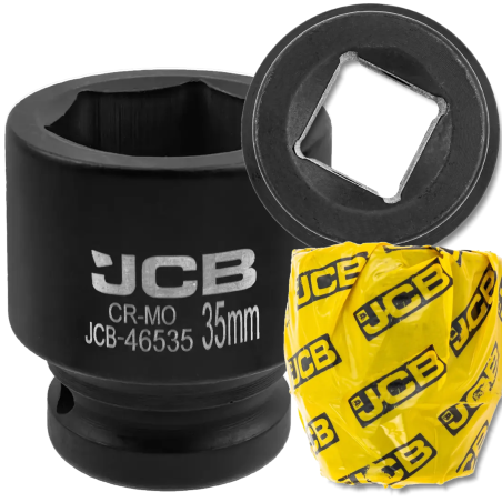 JCB Nasadka udarowa 3/4" 35mm 6-kątna Cr-Mo KLUCZ nasadowy