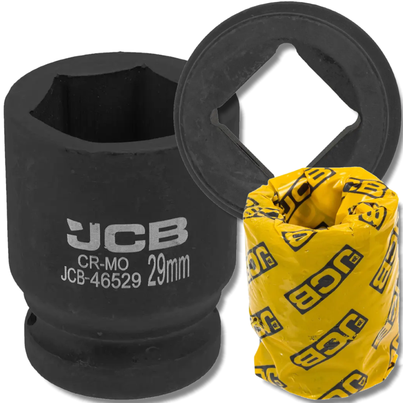 JCB Nasadka udarowa 3/4" 29mm 6-kątna Cr-Mo KLUCZ nasadowy JCB Nasadka udarowa 3/4" 29mm 6-kątna Cr-Mo KLUCZ nasadowy