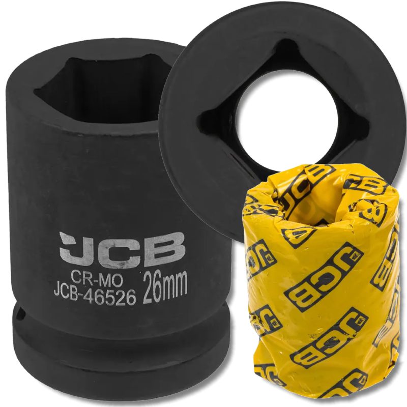 JCB Nasadka udarowa 3/4" 26mm 6-kątna Cr-Mo KLUCZ nasadowy JCB Nasadka udarowa 3/4" 26mm 6-kątna Cr-Mo KLUCZ nasadowy