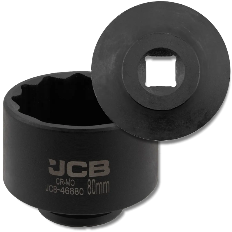 JCB Nasadka udarowa 3/4" 80mm 12-kątna Cr-Mo KLUCZ nasadowy JCB Nasadka udarowa 3/4" 80mm 12-kątna Cr-Mo KLUCZ nasadowy