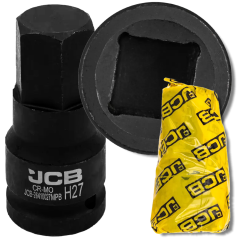 JCB Nasadka BIT udarowa 3/4" 27mm 6-kątna Cr-Mo KLUCZ nasadowy