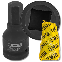 JCB Nasadka BIT udarowa 3/4" 19mm 6-kątna Cr-Mo KLUCZ nasadowy