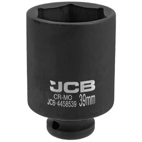 JCB NASADKA udarowa GŁĘBOKA 1/2" Cr-Mo 6-kątna 39mm KLUCZ NASADOWY