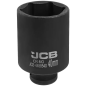 JCB NASADKA udarowa GŁĘBOKA 1/2" Cr-Mo 6-kątna 40mm KLUCZ NASADOWY