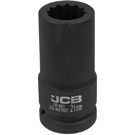 JCB NASADKA udarowa GŁĘBOKA 3/4" Cr-Mo 12-kątna 21mm KLUCZ nasadowy