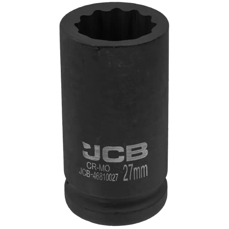 JCB NASADKA udarowa GŁĘBOKA 3/4" Cr-Mo 12-kątna 27mm KLUCZ nasadowy