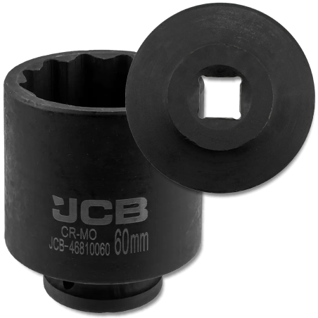 JCB NASADKA udarowa GŁĘBOKA 3/4" Cr-Mo 12-kątna 60mm KLUCZ nasadowy