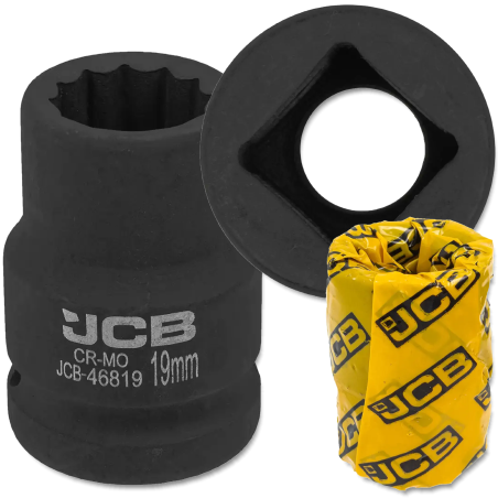 JCB Nasadka udarowa 3/4" 19mm 12-kątna Cr-Mo KLUCZ nasadowy