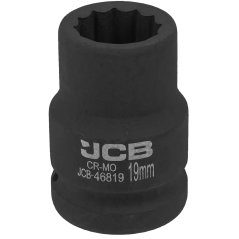 JCB Nasadka udarowa 3/4" 19mm 12-kątna Cr-Mo KLUCZ nasadowy