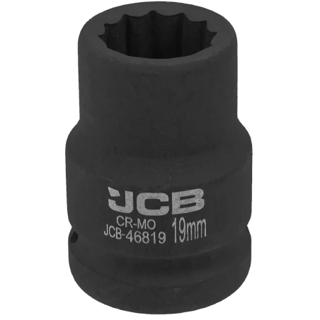 JCB Nasadka udarowa 3/4" 19mm 12-kątna Cr-Mo KLUCZ nasadowy
