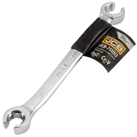 JCB Klucz OCZKOWY rozcięty 11x13 mm 2-STRONNY Cr-V 6-KĄTNY