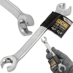 JCB Klucz OCZKOWY rozcięty 14x17 mm 2-STRONNY Cr-V 6-KĄTNY