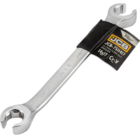 JCB Klucz OCZKOWY rozcięty 14x17 mm 2-STRONNY Cr-V 6-KĄTNY