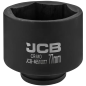 JCB NASADKA udarowa GŁĘBOKA 3/4" Cr-Mo 6-kątna 77mm KLUCZ nasadowy