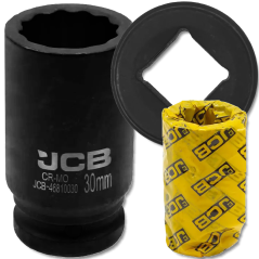 JCB NASADKA udarowa GŁĘBOKA 3/4" Cr-Mo 6-kątna 30mm KLUCZ nasadowy