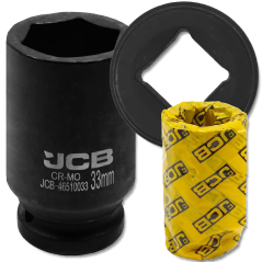 JCB NASADKA udarowa GŁĘBOKA 3/4" Cr-Mo 6-kątna 33mm KLUCZ nasadowy