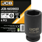 JCB NASADKA udarowa GŁĘBOKA 3/4" Cr-Mo 6-kątna 33mm KLUCZ nasadowy