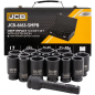 JCB Zestaw NASADEK udarowych GŁĘBOKICH 3/4" Cr-Mo 6-kątnych 17 ELEMENTÓW