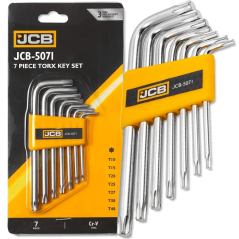 JCB Zestaw KLUCZY TORX 7 ELEMENTÓW T10-T40 typu L Cr-V