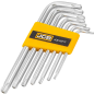 JCB Zestaw KLUCZY TORX z OTWOREM 7 ELEMENTÓW T10H-T40H typu L Cr-V