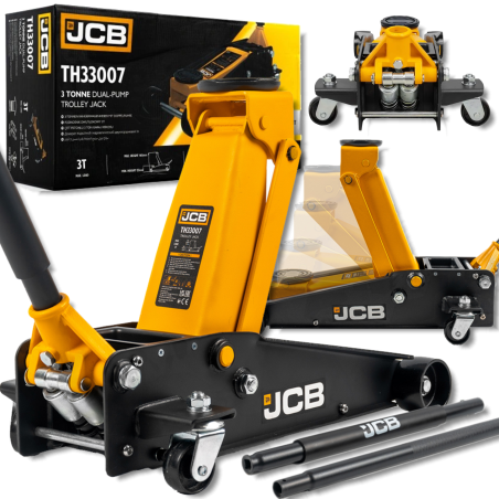JCB Podnośnik SAMOCHODOWY lewarek HYDRAULICZNY żaba 3 TONY 2-TŁOKI 133-465