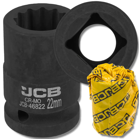 JCB Nasadka udarowa 3/4" 22mm 12-kątna Cr-Mo KLUCZ nasadowy
