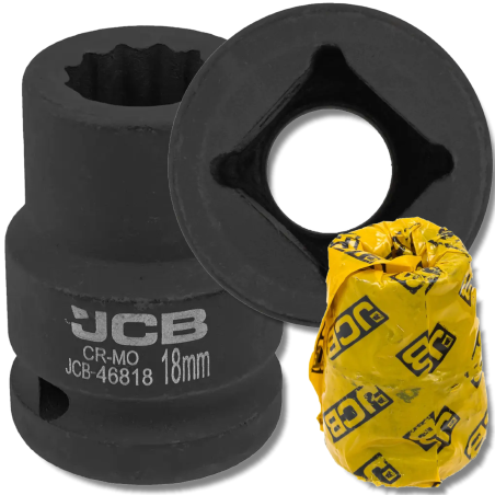 JCB Nasadka udarowa 3/4" 18mm 12-kątna Cr-Mo KLUCZ nasadowy