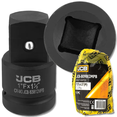 JCB Adapter udarowy Cr-Mo 1'' (F) x 1.5'' (M) KWADRAT