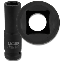 JCB NASADKA udarowa GŁĘBOKA 1/2" Cr-Mo 6-kątna 14mm KLUCZ NASADOWY