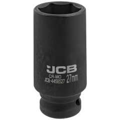 JCB NASADKA udarowa GŁĘBOKA 1/2" Cr-Mo 6-kątna 27mm KLUCZ NASADOWY