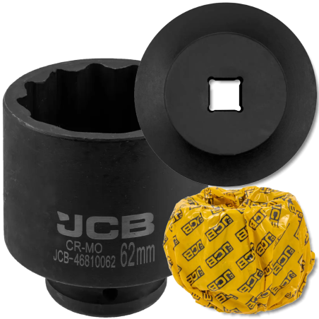 JCB NASADKA udarowa GŁĘBOKA 3/4" Cr-Mo 12-kątna 62mm KLUCZ NASADOWY