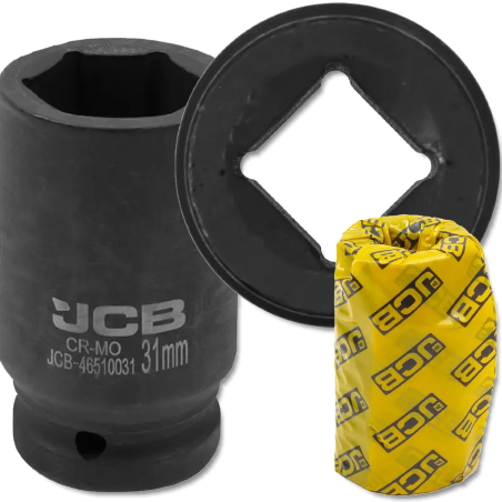 JCB NASADKA udarowa GŁĘBOKA 3/4" Cr-Mo 6-kątna 31mm KLUCZ NASADOWY