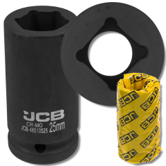 JCB NASADKA udarowa GŁĘBOKA 3/4" Cr-Mo 6-kątna 25mm KLUCZ nasadowy