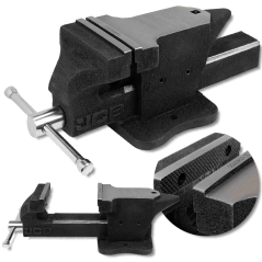 JCB Imadło STALOWE z kowadłem 5" - 125mm KOWADEŁKOWE z uchwytem do RUR