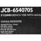 JCB Imadło STALOWE z kowadłem 5" - 125mm KOWADEŁKOWE z uchwytem do RUR JCB Imadło STALOWE z kowadłem 5" - 125mm KOWADEŁKOWE z uchwytem do RUR