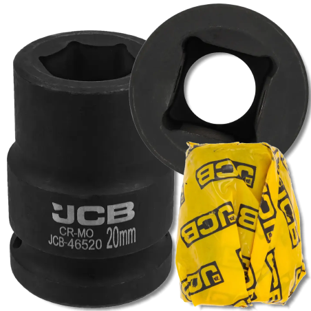 JCB Nasadka udarowa 3/4" 20mm 6-kątna Cr-Mo KLUCZ nasadowy